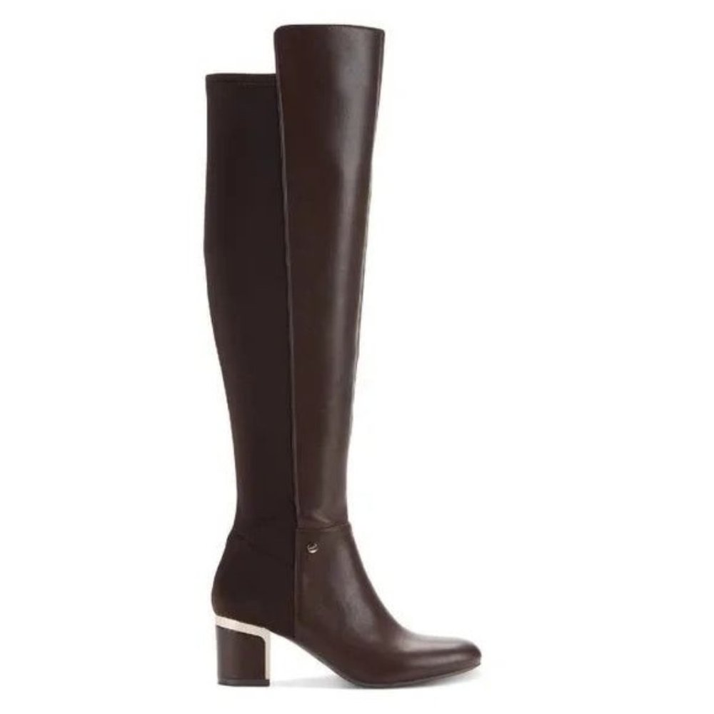 DKNY Cora Knee Boots Bark 5M